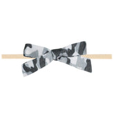 Copper Pearl baby bows premium soft headband for newborns and infants.