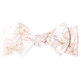 Copper Pearl baby bows soft headband for newborn comfort