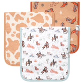 Copper Pearl burp cloth forest pattern for stylish burping and soft touch
