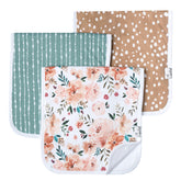 Copper Pearl burp cloth small 21x10 with autumn pattern provides easy on-the-go coverage.
