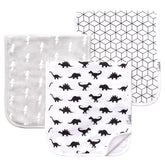 Copper Pearl premium burp cloths 3-pack front pattern close-up for gentle burping