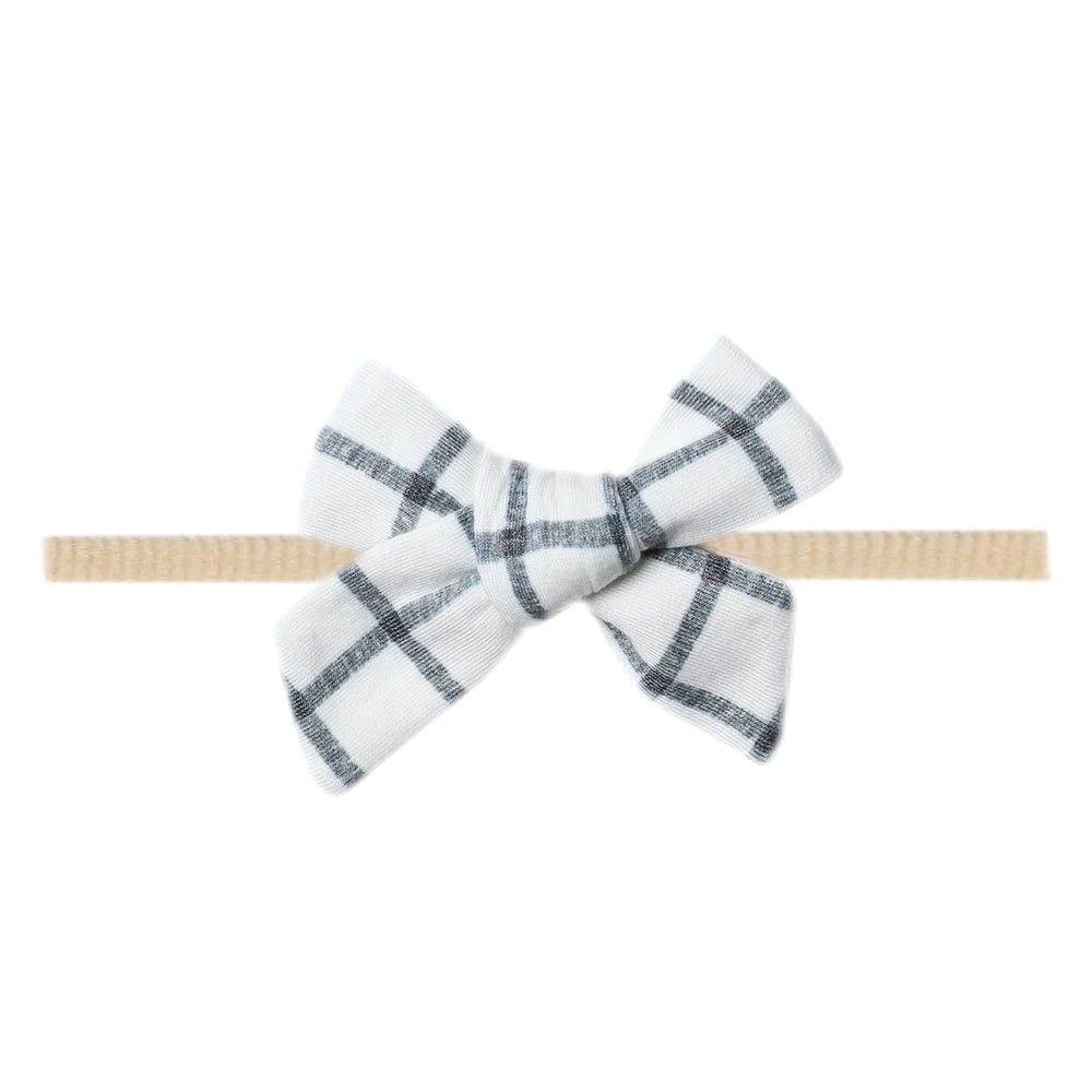 Copper Pearl Classic Baby Bow Ledger front view highlights soft fabric and stylish print