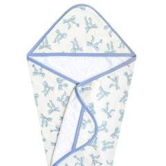 Copper Pearl Daphne Knit Hooded Towel front view shows soft knit exterior and plush interior