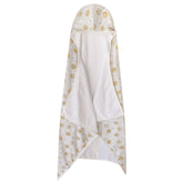 Copper Pearl hooded towel with knit exterior for a soft, warm bath wrap after baths