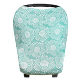 Copper Pearl Jane 5-in-1 cover in navy stripe offering versatile use and protection for baby.