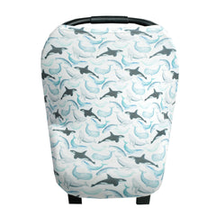 Copper Pearl Kai cover on car seat showing protective, breathable fabric for on-the-go parents