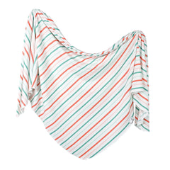 Copper Pearl large premium knit swaddle with tinsel design for versatile wraps.