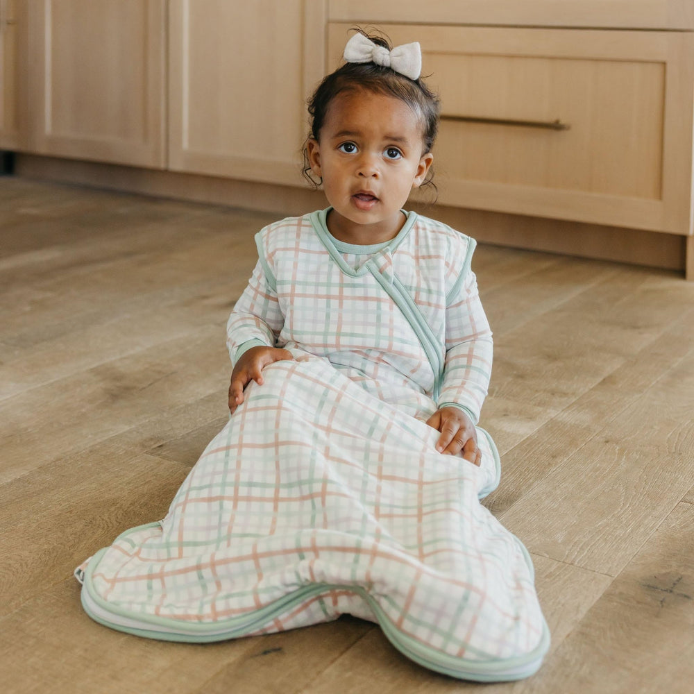 Copper Pearl Madelyn sleep bag top zip allows easy on and off at night