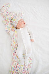 Copper Pearl modern design baby blanket showcases stylish nursery appeal