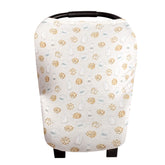 Copper Pearl multi-use cover for car seat keeps baby protected and visible for quick checks.