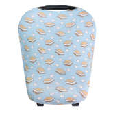 Copper Pearl multi-use cover nursing and car seat smores design protects baby while on the go