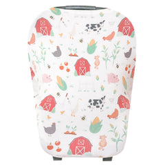 Copper Pearl multi-use cover demonstrates stretchy fabric for a universal, comfortable fit.