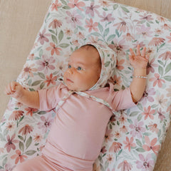 Copper Pearl Natalie modern design complements nursery decor and photos.