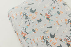 Copper Pearl Nightmare Before Christmas knit cover with elastic stitching ensures snug fit