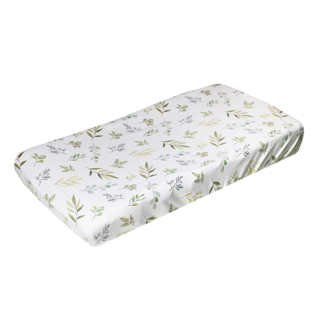 Copper Pearl premium knit changing pad cover with soft touch for baby comfort during changes.