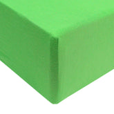 Copper Pearl premium knit crib sheet lime closeup fabric, soft and breathable for baby nights
