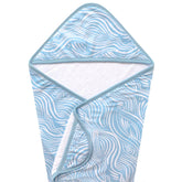 Copper Pearl Premium Knit Hooded Bath Towel Surf front view shows soft knit exterior and gentle drying.