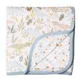 Copper Pearl Rex three-layer quilt soft-knit fabric offers gentle warmth for baby.