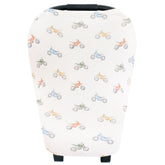 Copper Pearl Ryder car seat cover protects baby from wind and light while on the go.