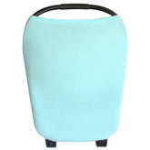 Copper Pearl The Skye 5-in-1 cover on a car seat with all season protection