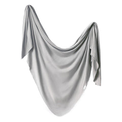 Copper Pearl Stone swaddle blanket texture highlights soft, breathable knit for all-season comfort.