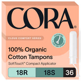 Cora Organic Tampons Multipack Regular: everyday protection with organic cotton