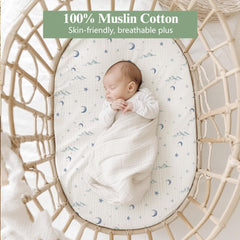 Coreeky bassinet sheets universal fit with deep pocket for snug coverage.