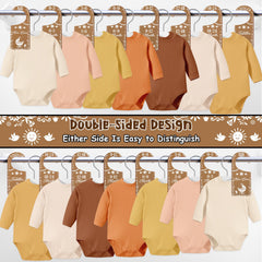 Corner Lace age-labels from newborn to toddler for quick access.