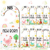 CORNER LACE baby closet dividers 8-piece chick design for newborn to toddler organization