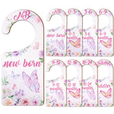 CORNER LACE butterfly closet dividers organize newborn wardrobe at a glance
