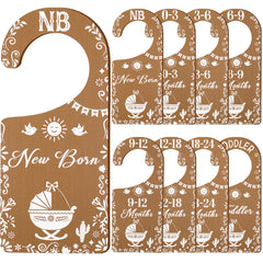 Corner Lace talavera baby closet dividers front view for organized newborn outfits.
