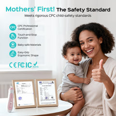 COSLUS CPC-certified safety in a baby nail file for gentle care