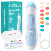 COSLUS rechargeable baby nail file with cordless design for on the go grooming
