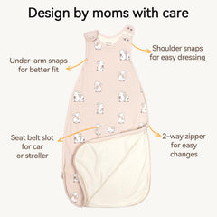 CosyDiary two-way zipper facilitates easy dressing and diaper changes