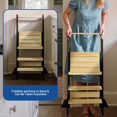 COSYLAND fold-flat-storage design enables quick folding and compact storage.