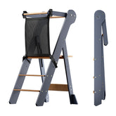 COSYLAND foldable toddler-stool for kitchen provides easy storage and safe countertop access.