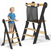 COSYLAND pre-assembled toddler kitchen-stool helper ready for instant use.