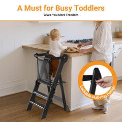 COSYLAND toddler stool safety net preventing falls and enhancing security.