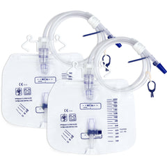 COTOM 2000mL sterile urinary bag overview for overnight use