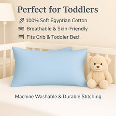 Cotton Stich toddler pillowcase envelope closure demonstrates easy insertion.