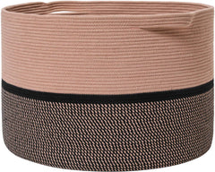 Cottonphant 24x24-17in stand-alone strength basket keeps its shape for tidy storage.