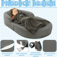 Coumy bed with washable covers for quick cleaning