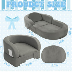 Coumy toddler travel bed converts to chair for flexible seating
