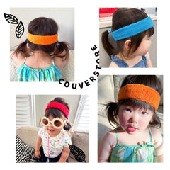 COUVER infant headband absorbs sweat during playtime and nap time.