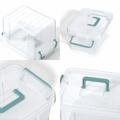 Covetree stackable storage containers provide clear visibility for fast item checks.
