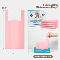 Covfresh diaper bags with tie handles for hygienic, easy disposal