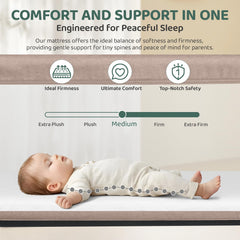 Cowiewie 3D mesh breathable fabrics promote baby airflow.