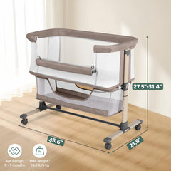 Cowiewie 3D mesh breathable fabric promotes airflow and comfortable temperatures for baby.