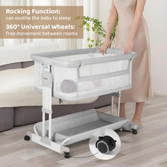 Cowiewie Bassinet attaches securely to your bed for quick nursing and closeness.