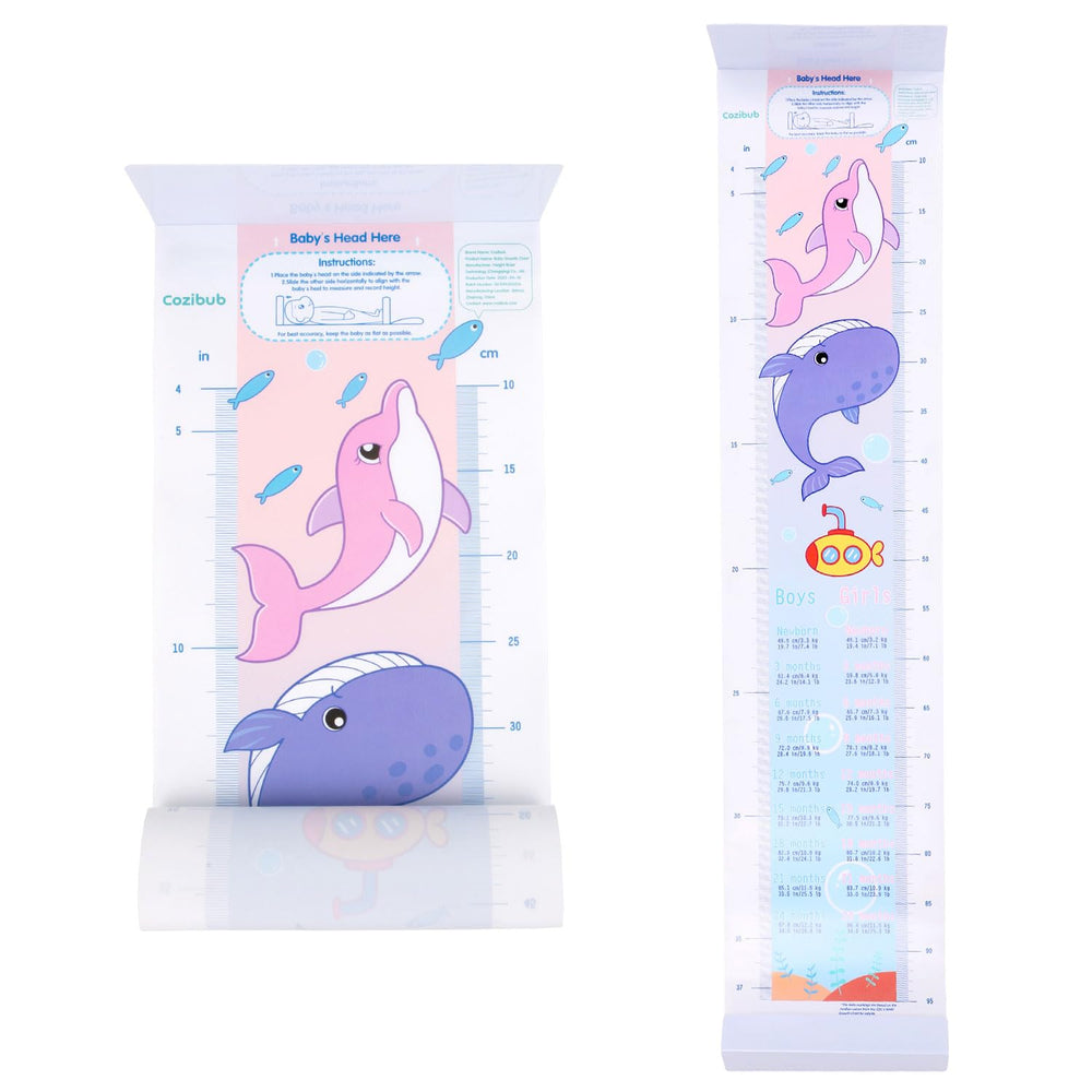 Cozibub height mat with top alignment bar for quick, accurate measurements